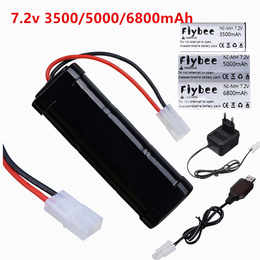 Rc Hobby Tank - 新しい 7.2V バッテリー 5000/6800mAh NiMH バッテリーパック