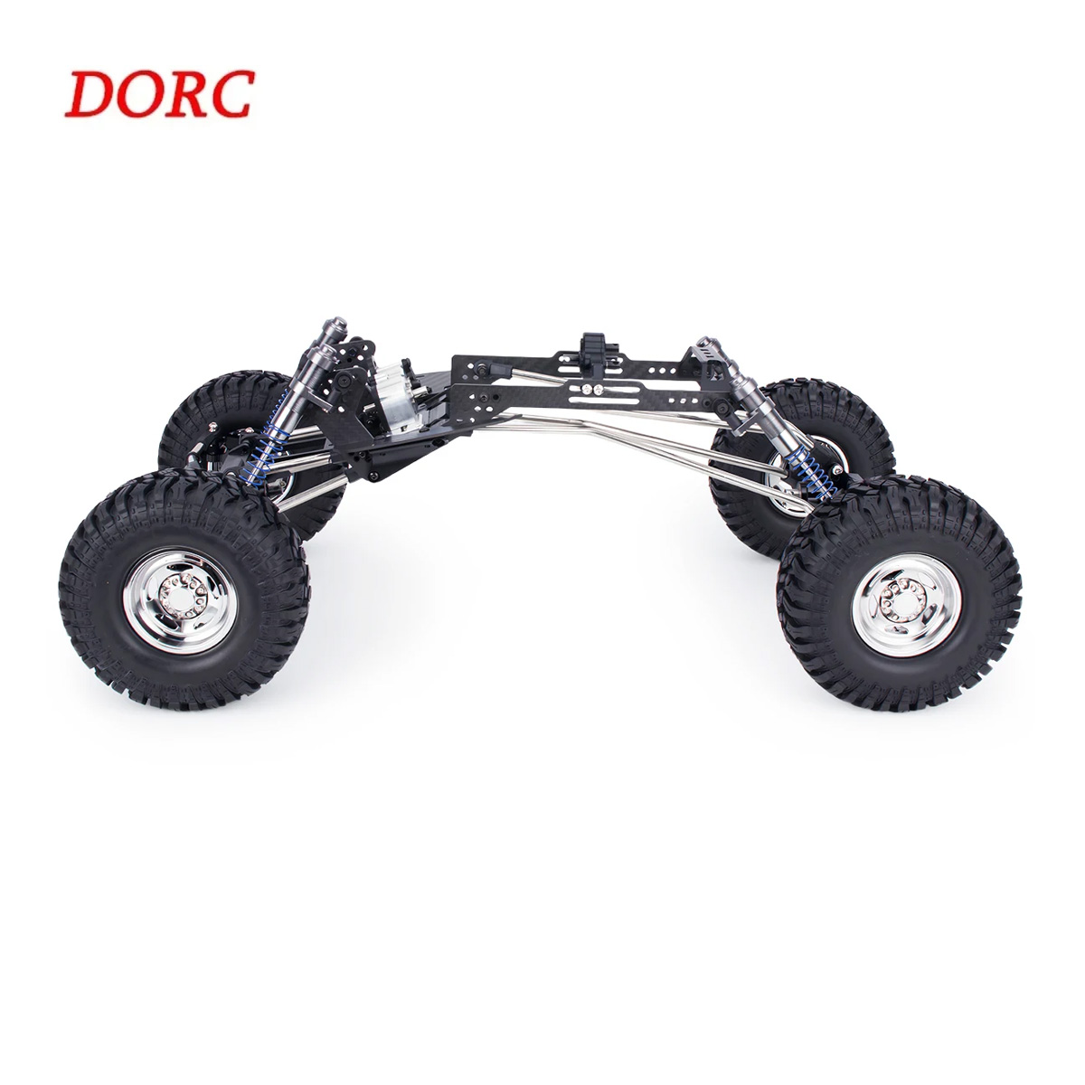 Shock Absorber Rc - ハイクリアランスカーボンファイバーLCGシャーシキット、トランスミッションショックアブソーバー付き、1/10 RCクローラーチーターリグSCX10 II用