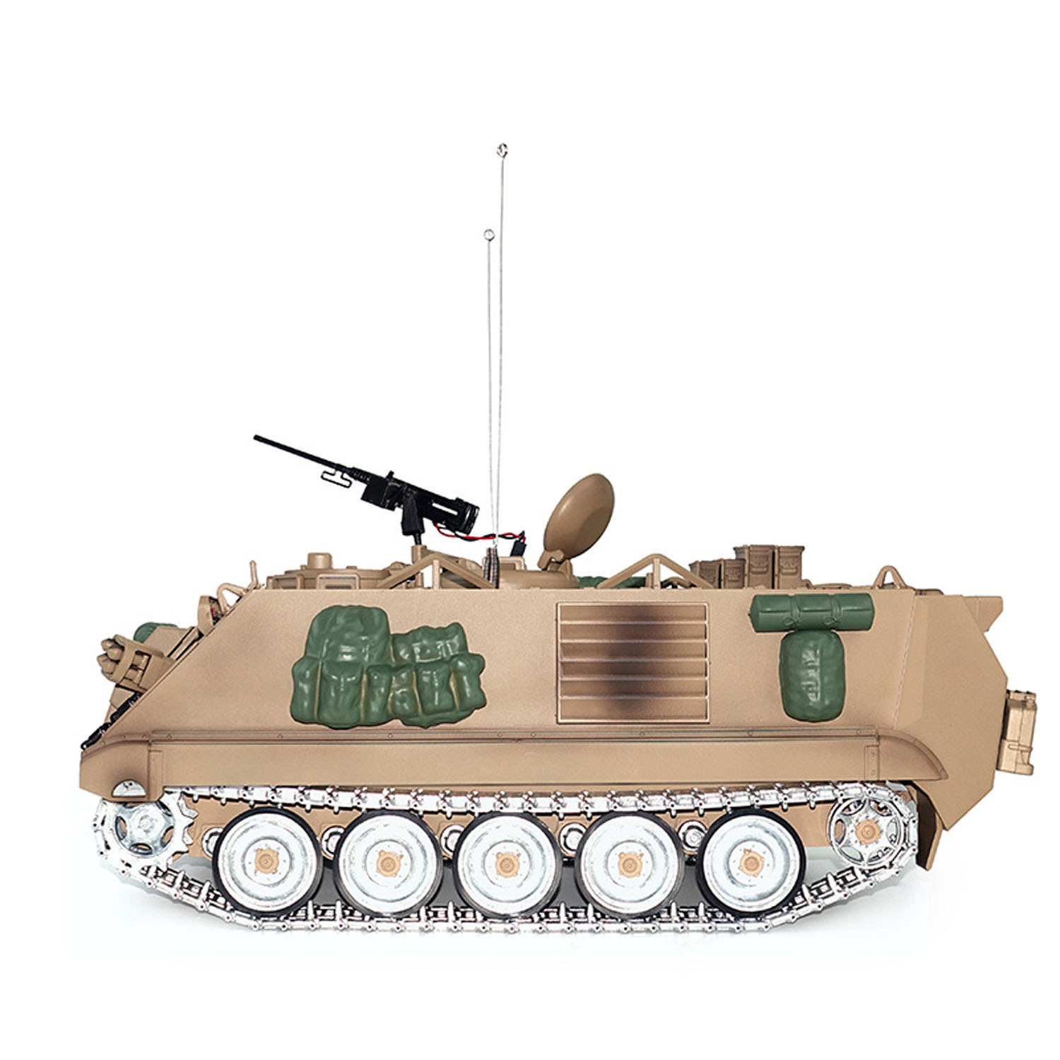 Rc Hobby Tank - 1/16 RC戦車 M2412-C M113A2 APC 赤外線砲塔回転式360度制御メタルホイールパンツァー電動ミリタリービークル