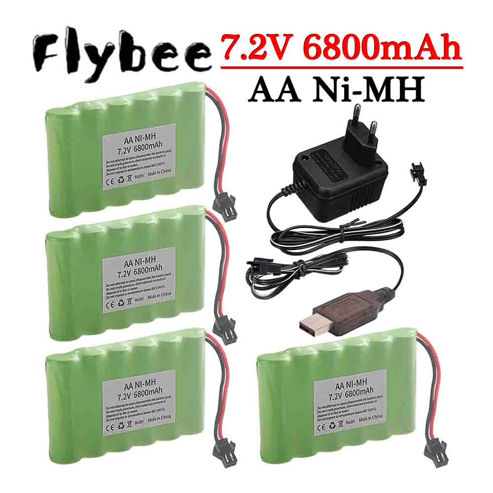Rc Hobby Tank - ニッケル水素電池 7.2V 6800mAh SMプラグ バッテリーと7.2V充電器 RCカー
