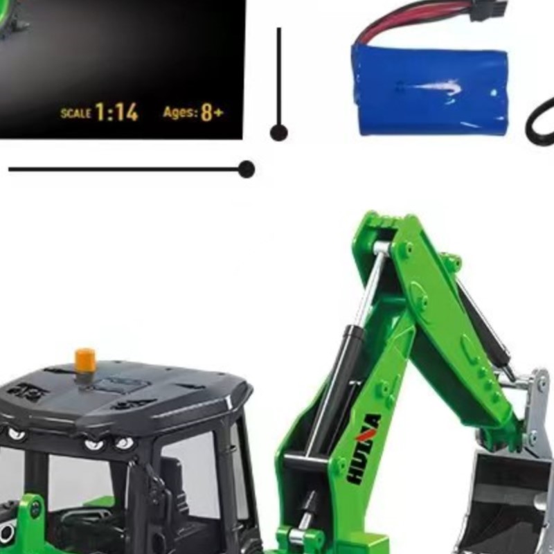 Rc Hobby Models - 米国販売 HUINA 1/14 1579 ラジコンバックホー掘削機 2.4G