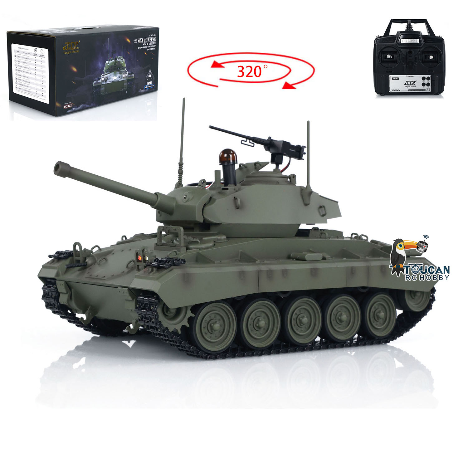 Rc Hobby Tank - おもちゃ トングデ 1/16 M24 チェーフィー RC戦車
