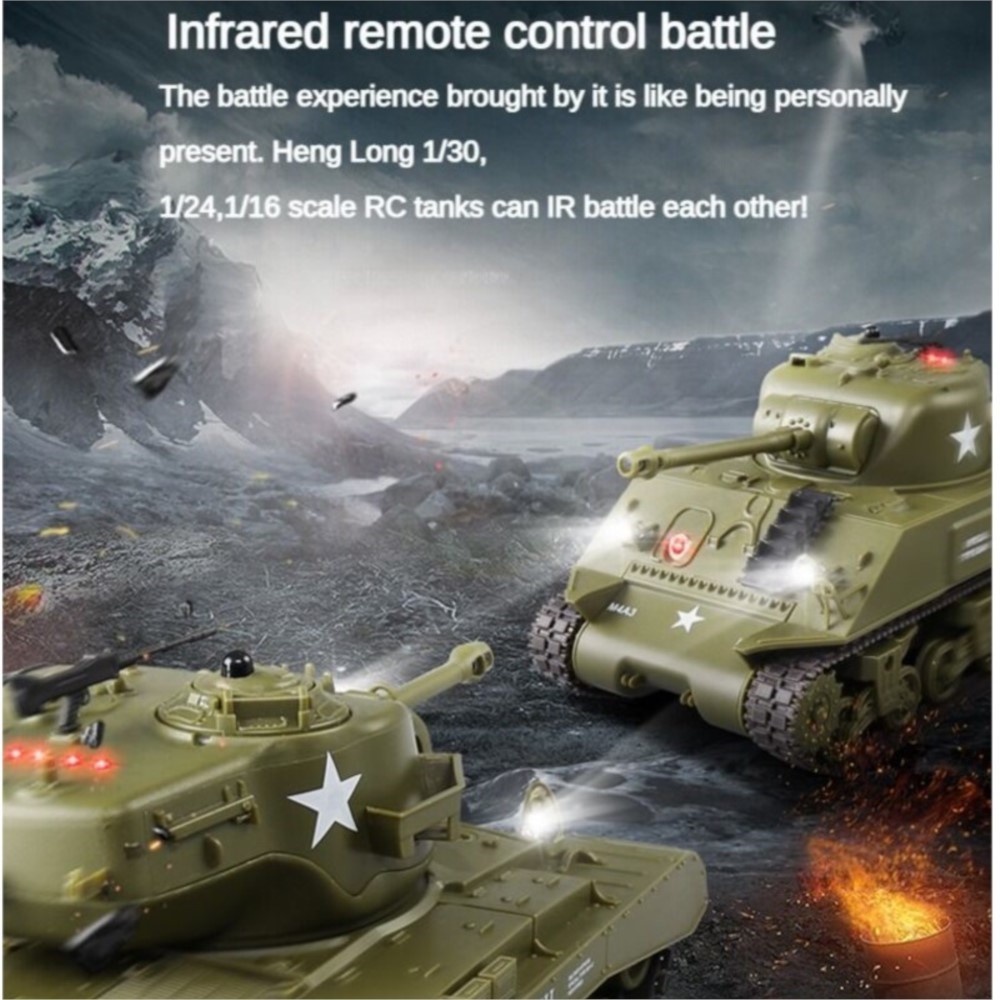 米国製おもちゃ 1/30 ヘンロン シャーマン M4A3 R - Rc Hobby Tank のレビューと価格