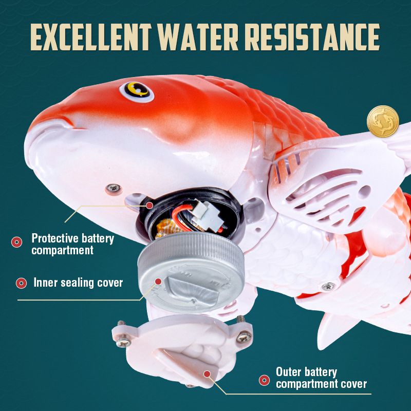 スマートRC魚 バイオニック鯉 魚型水遊びおもちゃ リモコン - Rc Submarine Water のレビューと価格