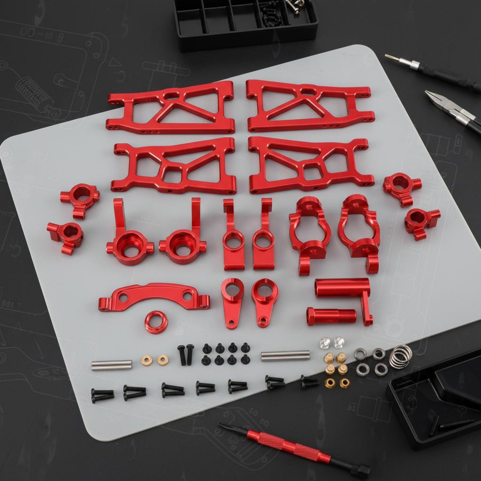 6ピース 1/10スケール RCカーパーツセット CNC加工 - Shock Absorber Rc のレビューと価格