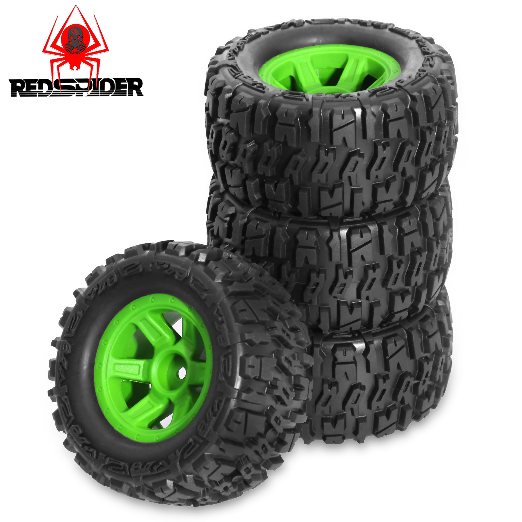 90mm滑り止めゴムホイールタイヤ、12mm六角ハブ、1/1 - Rc Truck Monster のレビューと価格