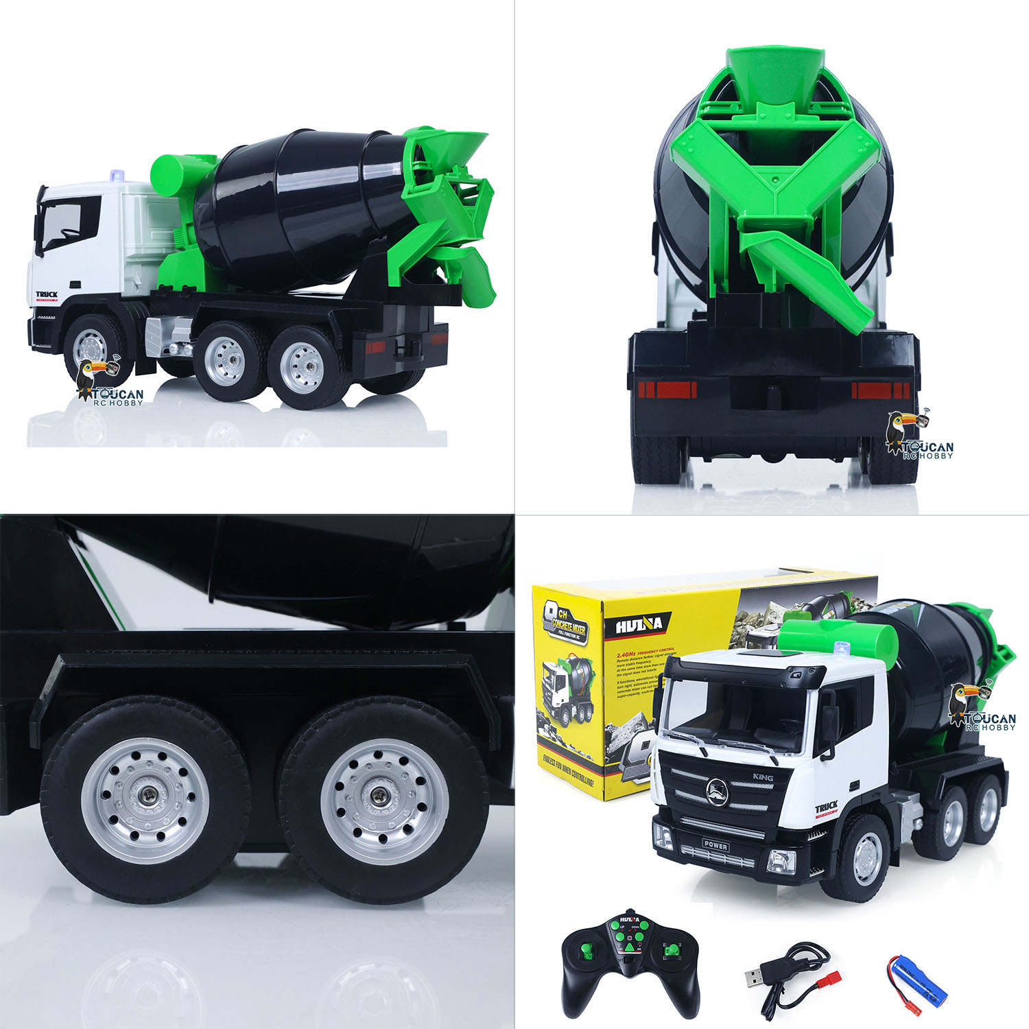 HUINA-子供用電気ミキサートラック,おもちゃ,rcコンク - Rc Hobby Models のレビューと価格