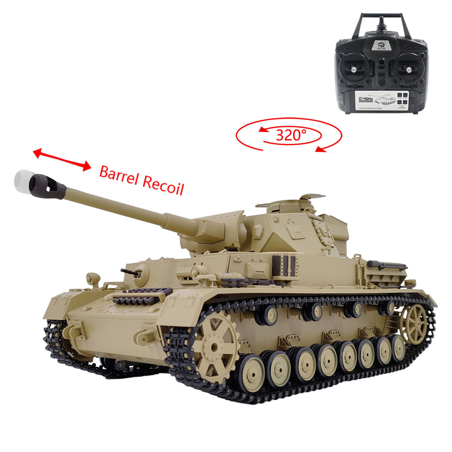 おもちゃ 1:16 7.0 ミリタリーRCタンク 3859  - Rc Hobby Tank のレビューと価格