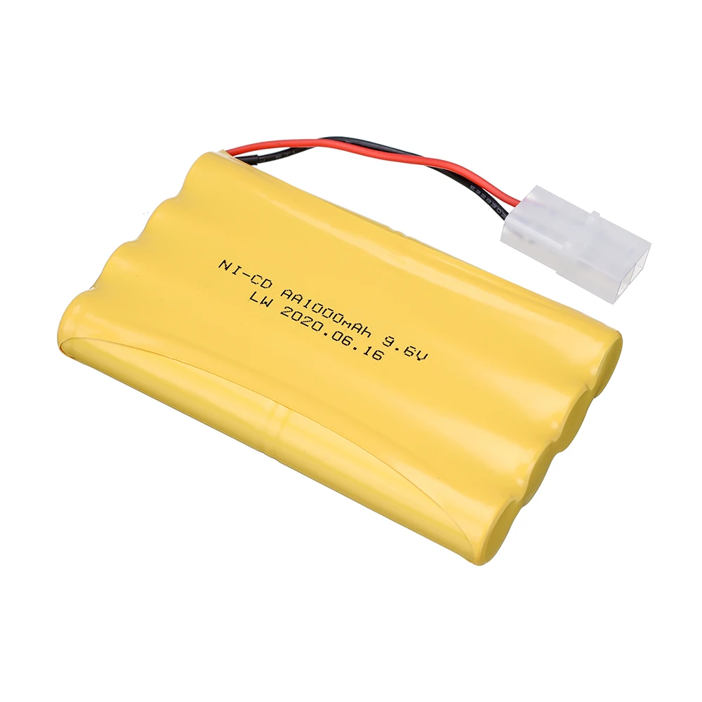 9.6V 1000mAh Ni-CD AA充電式バッテリー  - Rc Hobby Models のレビューと価格