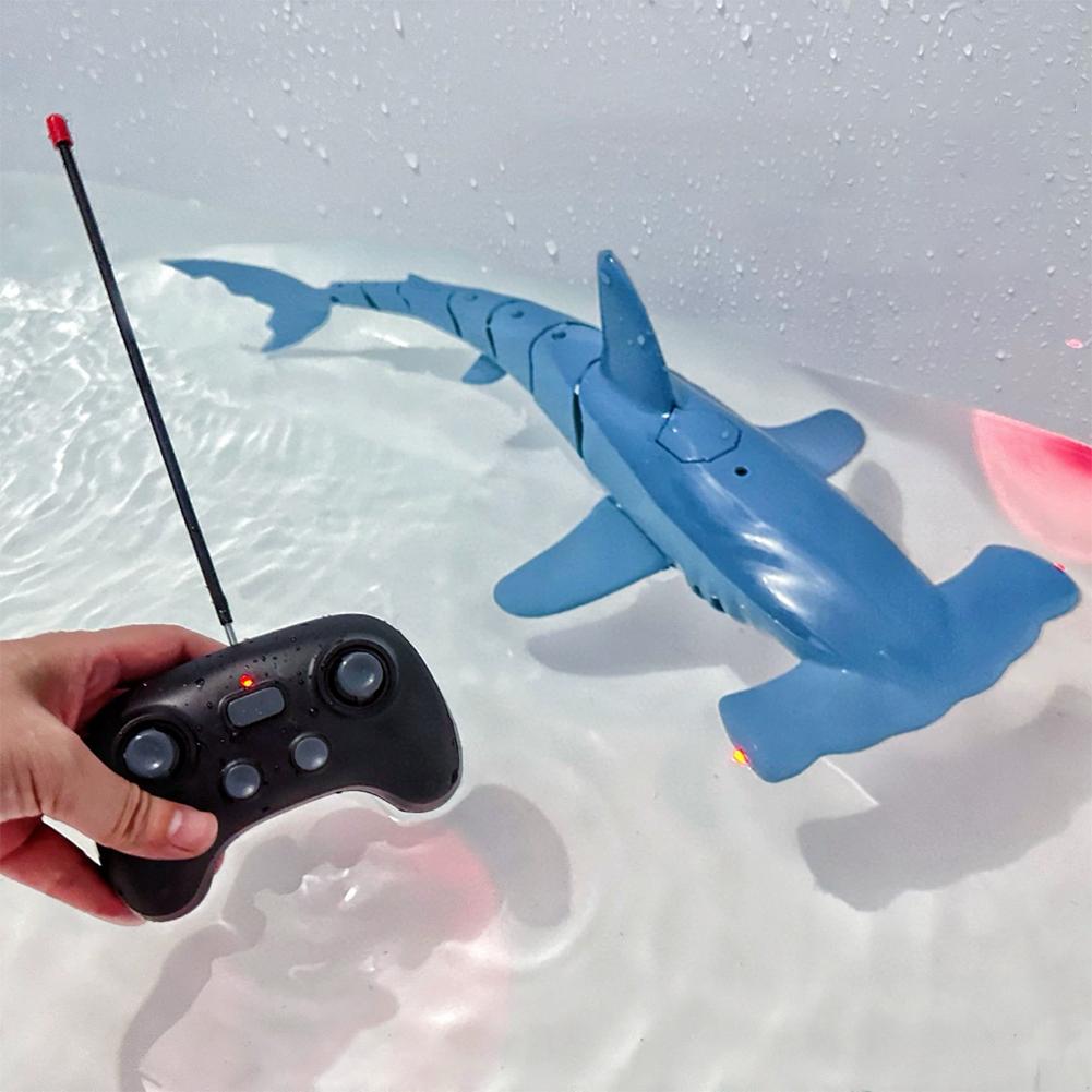 新しいリモコン操作のハンマーヘッドシャークおもちゃ、水中RC - Rc Submarine Water のレビューと価格
