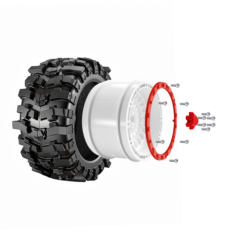 4PC RCモンスタートラック用ハイグリップビッグタイヤホイ - Rc Truck Monster のレビューと価格