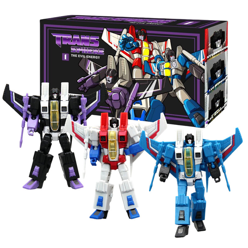 3 ピース/箱変換ロボット玩具 G1 漫画フライトチームスタ - Rc Truck Monster のレビューと価格
