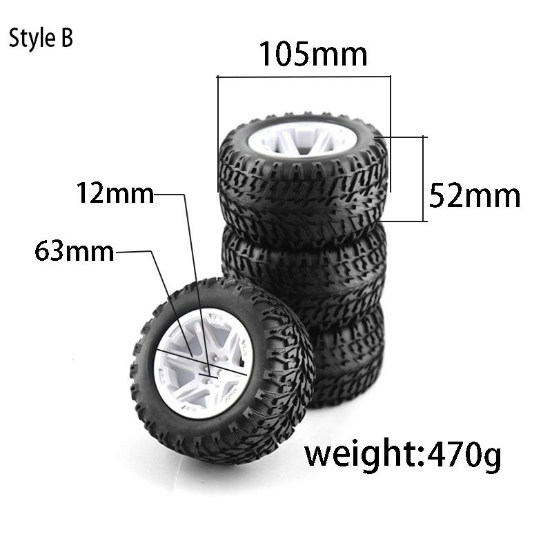 4 個 RC モンスタートラックホイールタイヤ 12 ミリメ - Rc Truck Monster のレビューと価格
