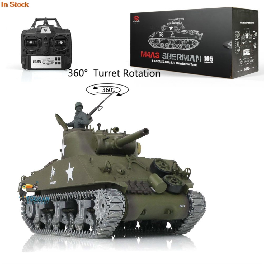 ヘンロン 1/16 カスタム 7.0 M4A3 シャーマン  - Rc Hobby Tank のレビューと価格