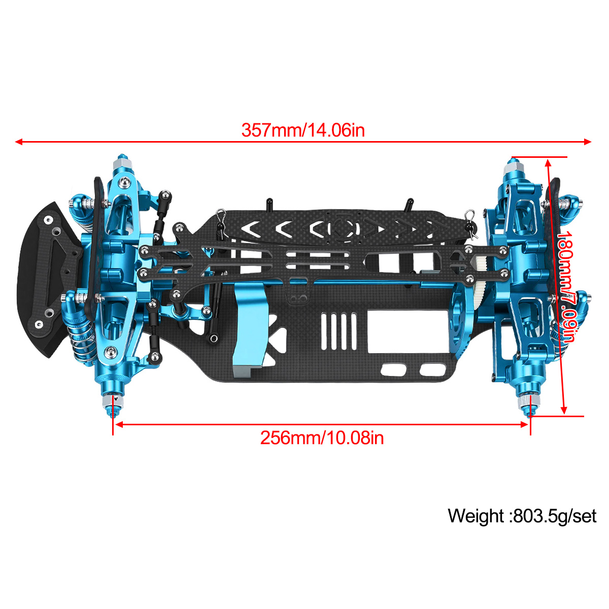 アルミ＆カーボンファイバーフレームシャーシキット、ショックア - Shock Absorber Rc のレビューと価格
