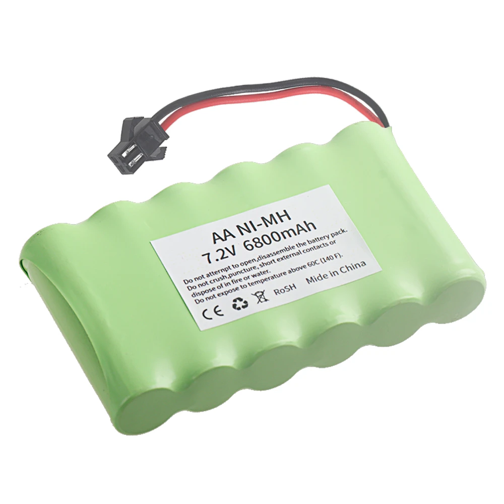 ニッケル水素電池 7.2V 6800mAh SMプラグ バッ - Rc Hobby Tank のレビューと価格