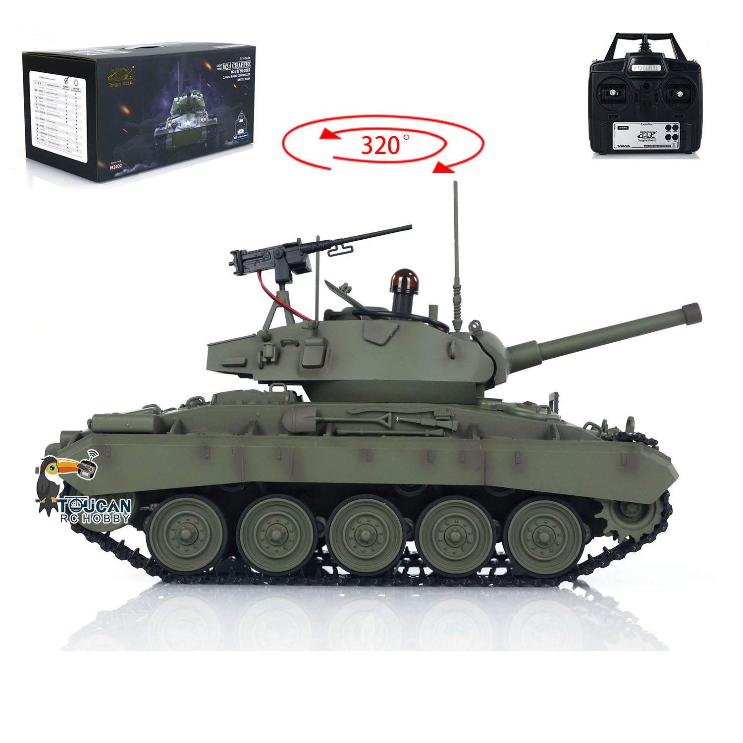 おもちゃ トングデ 1/16 M24 チェーフィー RC戦車 - Rc Hobby Tank のレビューと価格